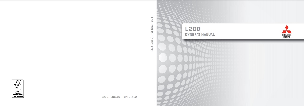 2012 Mitsubishi Triton Owner's Manual