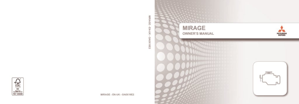 2016 Mitsubishi Mirage Owner's Manual