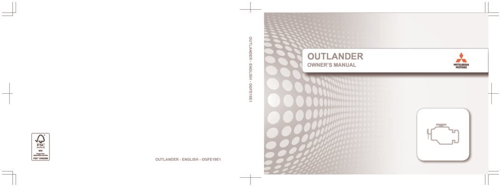 2019 Mitsubishi Outlander Owner's Manual