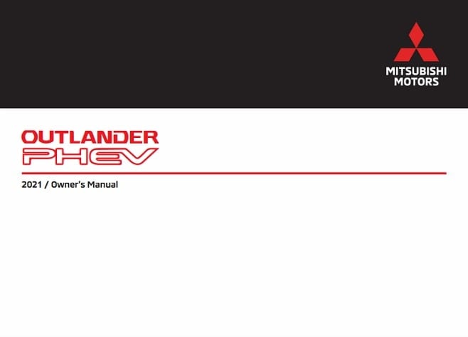 2023 Mitsubishi Outlander Plug-in Hybrid Owner's Manual