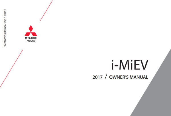 2017 Mitsubishi i-MiEV Owner's Manual