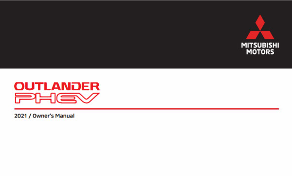 2021 Mitsubishi Outlander PHEV Owner's Manual