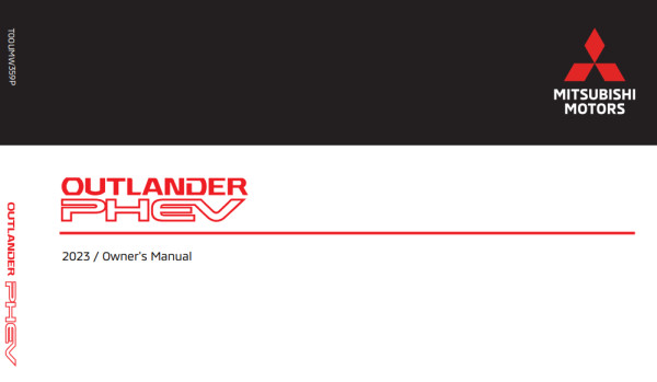 2023 Mitsubishi Outlander PHEV Owner's Manual